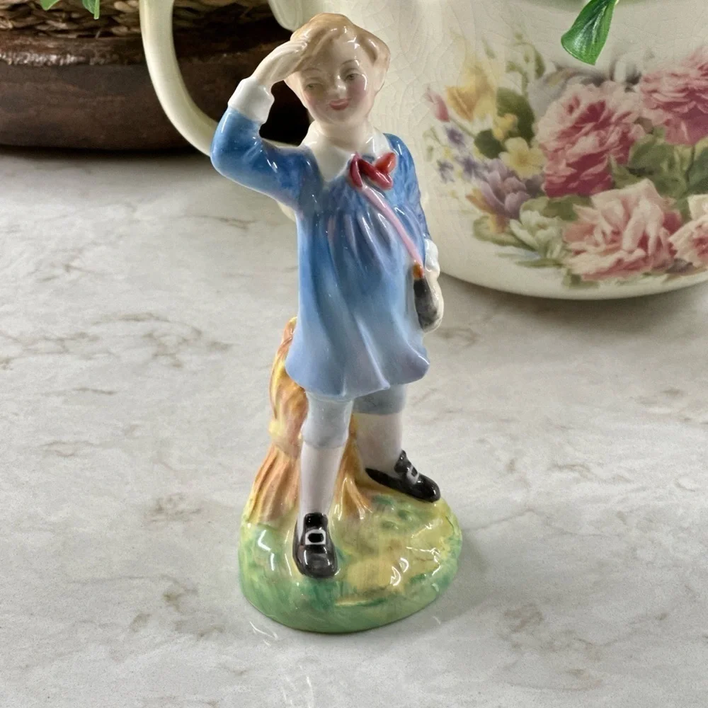 ROYAL DOULTON, HN2062, “LITTLE BOY BLUE” FIGURINE, LIMITED EDITION. 5 1/2” TALL.